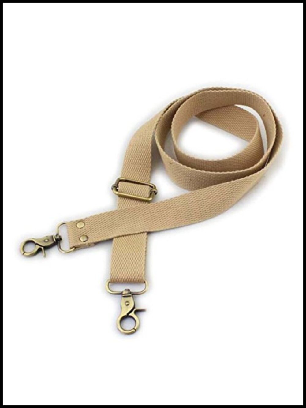 Cotton Webbing Crossbody Bag Strap Purse Replacement Adjustable Snap Hook 31-57"